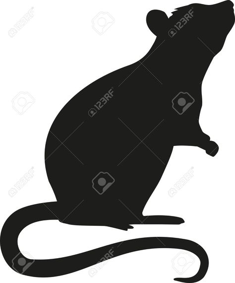 Diy Halloween Activities, Rat Silhouette, Mouse Silhouette, Mouse Pictures, Felt Animal Patterns, Silhouette Illustration, Craft Images, Halloween Quilts, Fall Halloween Crafts