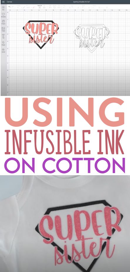 If you have been working with Cricut Infusible Ink, you know that you need to use shirts with as much polyester in them as possible.We prefer cotton t-shirts, so we wanted to see if there was a way to make it work on cotton. This is also one way you can use Infusible Ink on a dark shirt. Crafting Shirts Sayings, Cricut Infusible Ink Shirts, How To Use Infusible Ink Cricut, Infusible Ink Projects Shirts, Cricut Infusible Ink Pens Projects, Infusible Ink Shirts, Cricut Infusible Ink Projects, Infusible Ink Cricut, Cricut Infusible Ink Pens