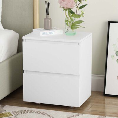 Bedroom Side Tables Night Stands, White Side Table Bedroom, White Bed Side Table, Meja Nakas, Small Spaces Living Room, Side Tables For Bedroom, Small Nightstand, Sage Green Bedroom, Small Bedside Table