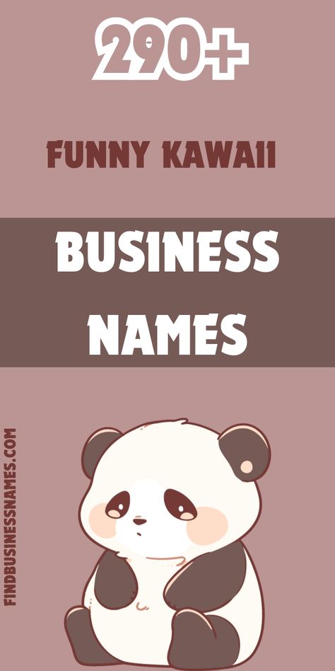 ✨ Searching for hilarious yet adorable business name ideas? 

Check out these funny kawaii business names that are sure to bring a smile to your face and charm your customers! 

Perfect for adding a touch of whimsy to your brand. 😊 

#FunnyKawaiiBusinessNames Kawaii Names Ideas, Kawaii Business, Cute Business Names, Kawaii Names, Store Names Ideas, Silly Names, Shop Name Ideas, Business Name Ideas, Kawaii Store