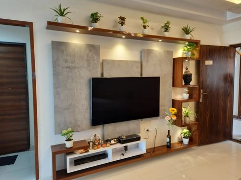 Home gardening , Indoor plants, Home decor , Home design , plants , Home interiors Tv Unit With Plants, Plants Around Tv, Showcase Design Furniture, Led Tv Panel Design, Tv Unit Design Modern Living Luxury, Simple Tv Unit Design, Tv Showcase Design, Tv Wall Design Modern Luxury, Living Room Tv Cabinet Designs