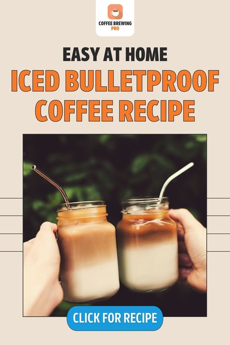 Learn how to make the iced bulletproof coffee recipe in minutes with our simple guide. This technique will have you brewing coffee better than your local coffee house! Click the link for the full recipe 👆 #bulletproofcoffee #easycoffeeideas #fallrecipe #perfectcoffee #coffeelife Carnivore Iced Coffee, Bullet Coffee Recipe, Homemade Coffee Recipes, Coffee Drink Ideas, Bulletproof Coffee Recipe, Grass Fed Gelatin, Cold Brew Coffee Recipe, Keto Drinks, Brewing Coffee