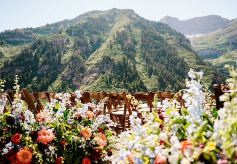 Stunning mountain weddings set in the dreamy alpine locale of Heber Valley, Utah. Mount Timpanogos, Sundance Resort, Wedding Venue Locations, Queer Weddings, Mountain Top Wedding, Utah Mountains, Mountain Weddings, Love Fest, Montana Wedding