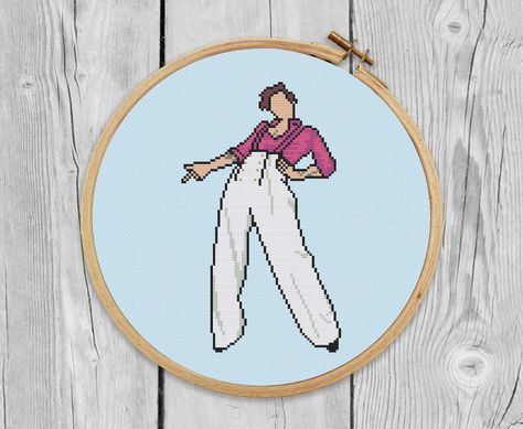 Harry Styles Cross Stitch, Cute Cross, Cute Cross Stitch, Cross Stitch Patterns Christmas, Christmas Cross, Cross Stitch Flowers, Fine Line, Counted Cross Stitch Patterns, Christmas Cross Stitch