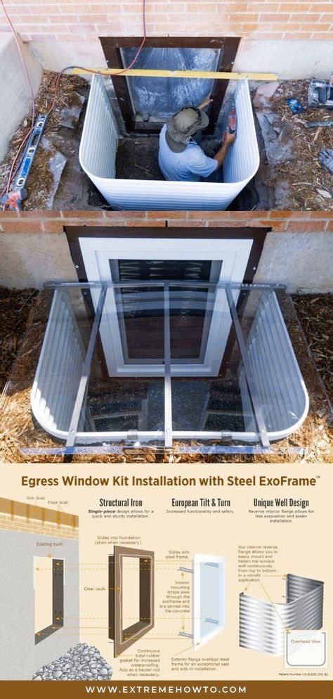 Egress Window Landscaping, Egress Window Cover, Basement Upgrades, Egress Window Well Covers, Basement Egress, Outdoor Curb Appeal, Egress Window Well, Window Well Cover, Building A Retaining Wall