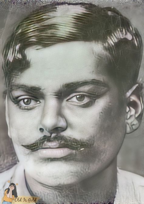 Chandra Shekhar Azad Sketch, Chandra Shekhar Azad, Chandrashekhar Azad, Tipu Sultan, Freedom Fighters Of India, Chandra Shekhar, Portrait Photography Lighting, Indian Freedom Fighters, Old Man Portrait