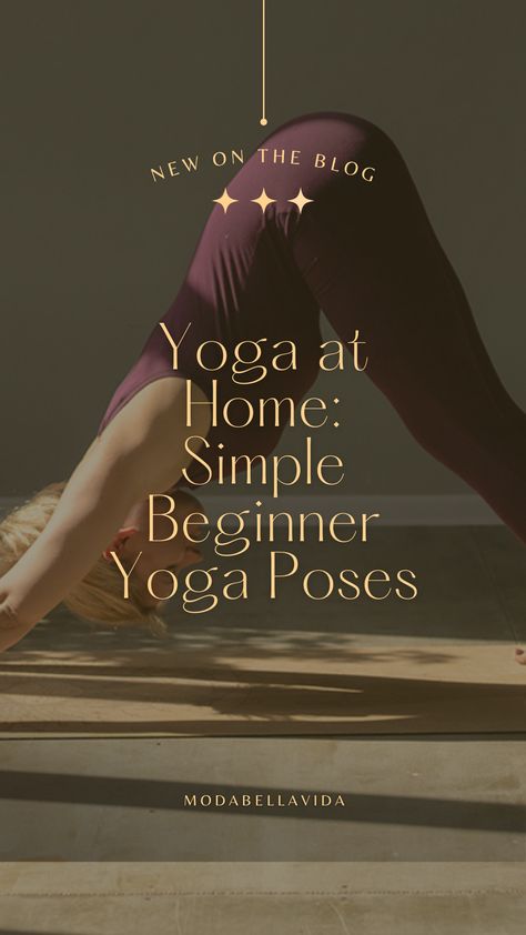 Learn how to do yoga at home with these 15 basic poses. This is an excellent blog post that will show you the benefits of doing yoga and what sort of poses are best for beginners. You can learn more by visiting modabellavida.com. Yoga Poster Design, Yoga Class Themes, Yoga Post, Basic Poses, Yoga Marketing, Yoga Flyer, Beginner Poses, Beginner Yoga Poses, Yoga Inspo