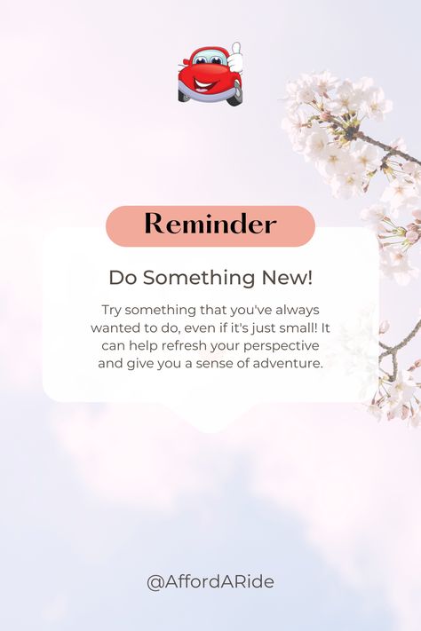 inspirational quote | motivational quote | do something new Trying Something New Quotes, Something New Quotes, Try Something New, Motivational Quote, Do Something, Inspirational Quotes Motivation, Be Yourself Quotes, Something New, Quote Of The Day