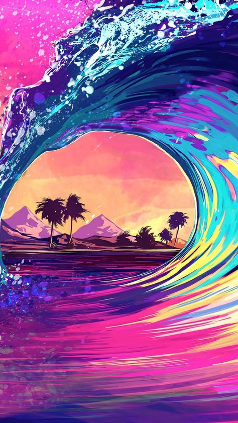 Vaporwave Wallpaper, Retro Wave, New Retro Wave, Pinterest Ideas, Ocean Wallpaper, Neon Wallpaper, Beautiful Wallpapers Backgrounds, Retro Waves, Sunset Wallpaper