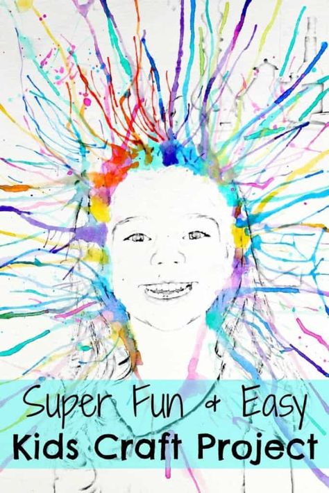 Painting activities for kids! - A girl and a glue gun Painting Activities, Ecole Art, Homeschool Art, Crafty Kids, Craft Projects For Kids, Camping Art, Easy Watercolor, Childrens Crafts, Easy Crafts For Kids