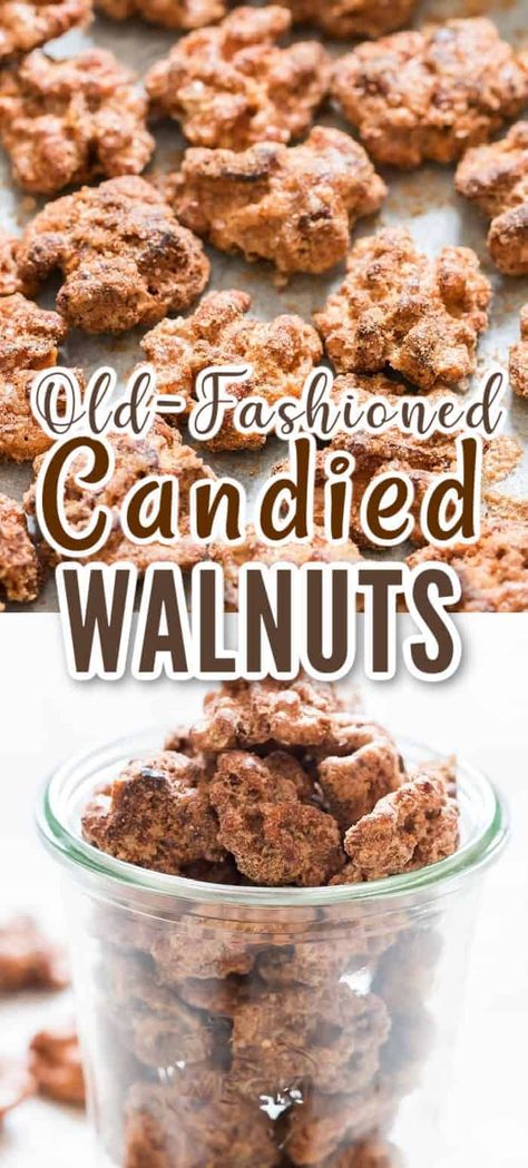 old fashioned candied walnuts Glazed Walnuts Recipe Maple Syrup, Easy Candied Walnuts Recipe, How To Make Candied Walnuts Recipe, Walnut And Pecan Recipes, Spiced Walnuts Recipe Brown Sugar, Easy Candied Walnut Recipe, Candid Walnuts Recipes, Candied Walnuts Easy Air Fryer, Caramel Walnuts Recipes