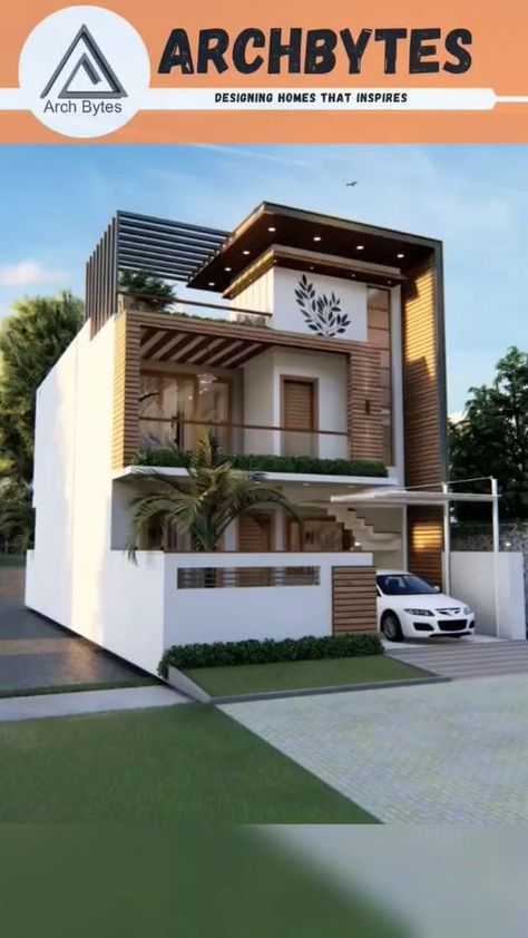 Simple Elevation Designs For House, Elevation Designs For House, Simple Elevation, Home Front Elevation, Indian House Exterior Design, House Structure Design, Detail Arsitektur, Eksterior Modern, House Outer Design