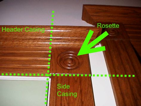 Corner Rosettes And Doorway Trim - Carpentry - DIY Chatroom - DIY Home Improvement Forum Doorway Trim, Baseboards And Trim, Trim Carpentry, 45 Degree Angle, Woodworking Bed, Ornamental Mouldings, Door Casing, Home Design Diy, Door Molding