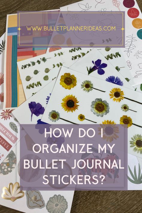 How Do I Organize My Bullet Journal Stickers - Bullet Planner Ideas Organize Journal, Bullet Planner Ideas, Bullet Journal Planning, Journal Planning, Organization Bullet Journal, Creating A Bullet Journal, Sticker Organization, Bullet Planner, Small Journal