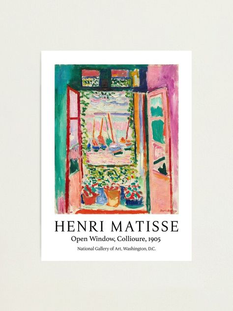 Matisse Paintings, Art Matisse, Modern Art Movements, Matisse Prints, Matisse Art, Unframed Art Prints, National Gallery Of Art, Window Art, Open Window