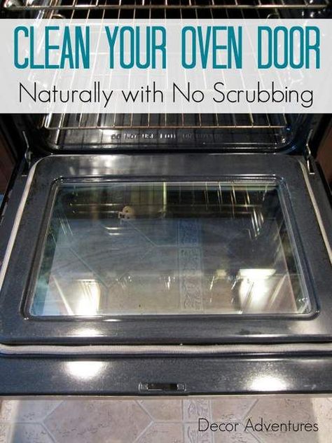 Clean Oven Door, Clean Your Oven, Self Cleaning Ovens, Clean Baking Pans, Cleaning Painted Walls, Astuces Diy, Deep Cleaning Tips, Oven Cleaning, Household Cleaning Tips