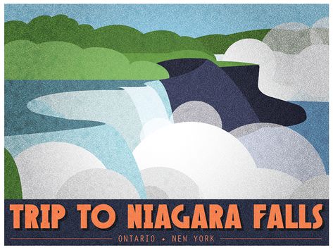 Niagara Falls | Promotional Imagery illustration graphic design niagara falls promotion poster Niagara Falls Illustration, Niagara Falls Ontario, Promotion Poster, Autumn Illustration, Illustration Graphic, Illustration Graphic Design, Vintage Travel Posters, Source Of Inspiration, Vintage Travel