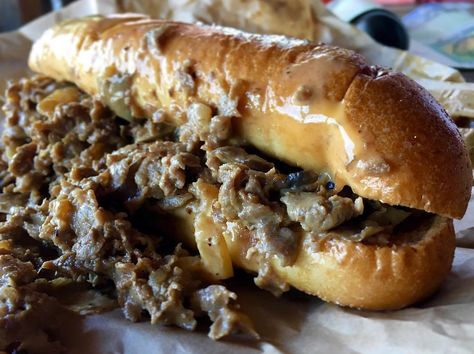 Atlanta Weight Watchers Philly Cheese Steak, Crepe Bar, Atlanta Eats, Philly Cheese Steak Recipe, West Philadelphia, Cheesesteak Recipe, Atlanta Food, Easy Steak Recipes, Atlanta Restaurants