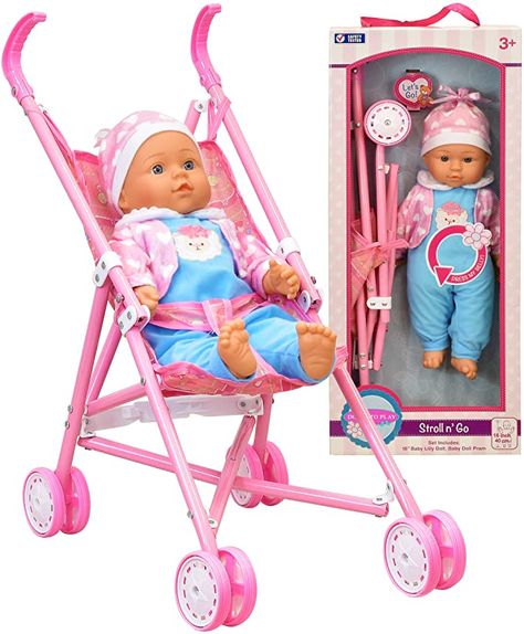 My First Baby Doll, Baby Doll Strollers, Doll Stroller, My First Baby, Baby Luggage, Baby Doll Toys, Baby Alive Dolls, Baby Talk, Disney Makeup