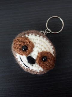 Crochet Keychain Ideas, Sloth Keychain, Crochet Sloth, Keychain Ideas, Christmas Child, Crochet Keychain Pattern, Operation Christmas, Pola Amigurumi, Mini Crochet