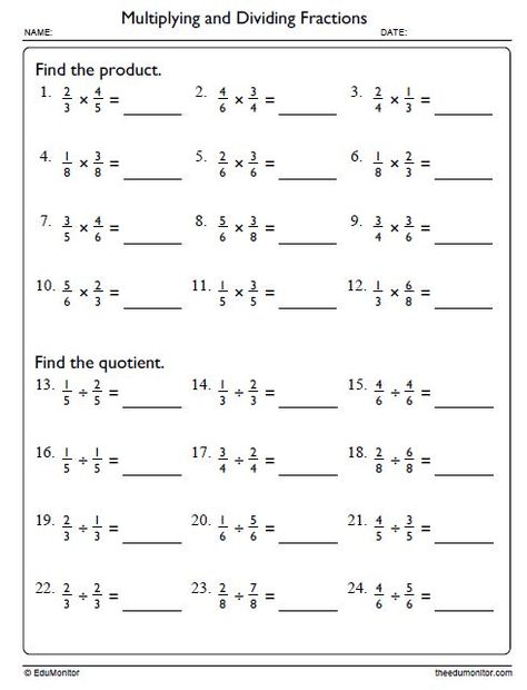 Multiplication and Division Worksheets for Grade 5 Division Worksheets Grade 5, Fractions Worksheets Grade 5, Reading And Writing Worksheets, Division Of Fractions, Worksheets For Grade 5, Multiplication And Division Worksheets, Fractions Multiplication, Language Arts Worksheets, Division Worksheets