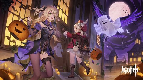 Genshin
Halloween
fischl Halloween Icons, Free Anime, Halloween Celebration, Halloween Pictures, Halloween Wallpaper, Wallpaper Pc, Halloween Art, Holidays Halloween, Dark Art