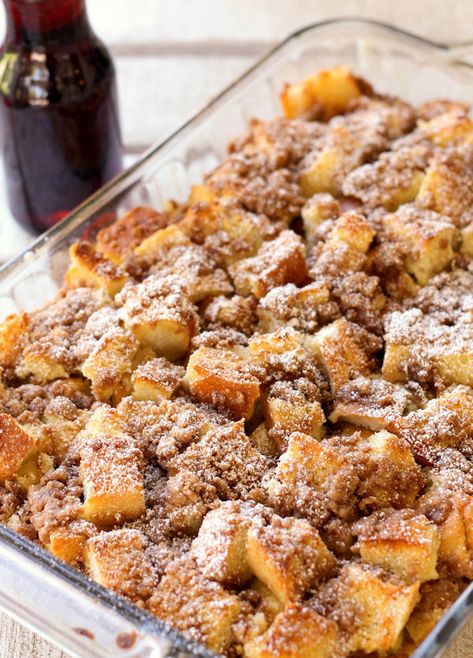 French Toast Bake, try making with Jimmy John's Day Old Bread Overnight French Toast Bake, Christmas Morning Recipes, Morning Recipes Breakfast, French Toast Bake Recipe, Overnight French Toast, Christmas Morning Breakfast, French Toast Bake, What's For Breakfast, French Toast Casserole