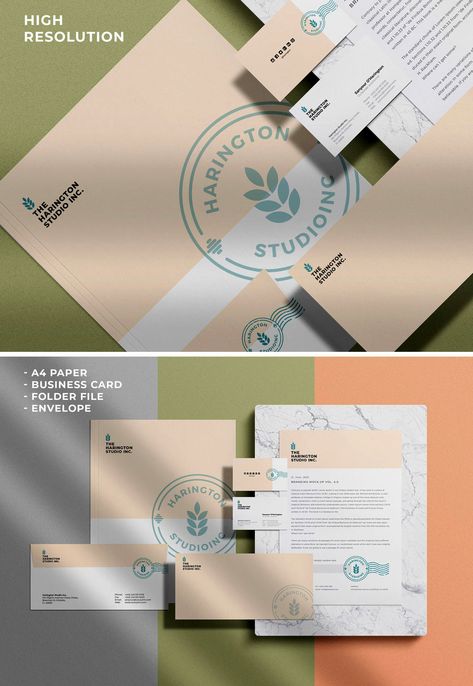 The post Corporate Stationery Branding Mockup PSD appeared first on PsFiles. Another high-quality stationery mockup for branding. This mockup is composed of a business card, envelope, A4 paper Letterhead, folder, and a marble underneath the letterhead. Place artworks on smart objects and receive a realistic outcome of your corporate branding. You can remove the shadow by hiding the layer. Furthermore, there are several premade background colors […] More The post Corporate Stationery Brandi Business Card Envelope, Premade Background, Branding Stationary, Stationary Branding, Corporate Stationery, Stationery Mockup, Stationary Set, Business Card Branding, Psd Template Free