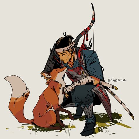 Jin Sakai, Arte Nerd, Samurai Artwork, Ghost Of Tsushima, Samurai Art, Character Design Male, The Fox, Dnd Characters, Character Design Inspiration