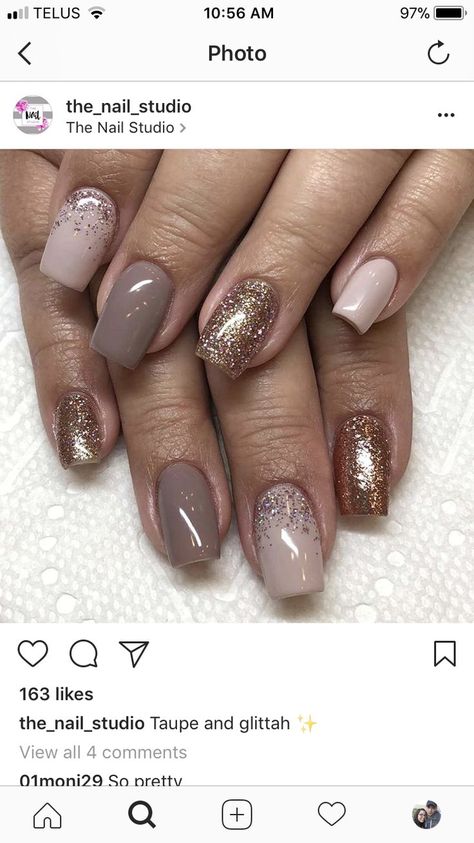 Earth Tone Nails Colors, Acrylic Nails Earth Tones, Nails Earth Tones, Gel French Manicure, Gel Nails At Home, Dipped Nails, Nail Shapes, Manicure Pedicure, Acrylic Nail Designs