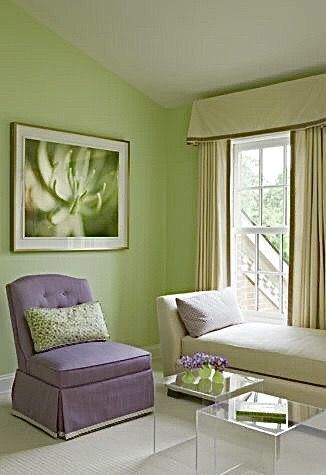 Purple Interior Design, Purple Bedrooms, Green Interior Design, Home Design Magazines, Latest Interior Design Trends, Interior Decorating Styles, Interior Design Boards, European Home Decor, Green Walls