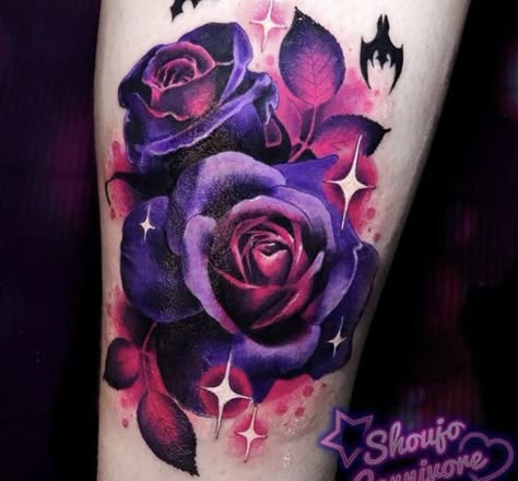 Skull Tattoos Thigh, Skull Tattoos Design, Tattoos For Women Skull, Girly Skull Tattoos, Small Skull Tattoo, Forearm Cover Up Tattoos, Purple Rose Tattoos, Skull Tattoo Flowers, Cover Up Tattoos For Women