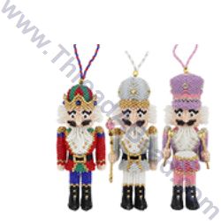 Nutcracker Perler Beads, Nutcracker Cross Stitch Pattern Free, Nutcracker Jewelry, Beaded Nutcracker Ornament, Nutcracker Needlepoint Patterns, Christmas Beading, Christmas Beads, Miyuki Beads Pattern, Gingerbread Ornaments