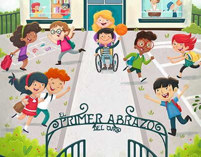 Spring Campaign, Books Illustration, Disabled Children, Drawing Competition, School Illustration, Youtube Banner Design, Inclusive Education, Picture Books Illustration, Childrens Books Illustrations