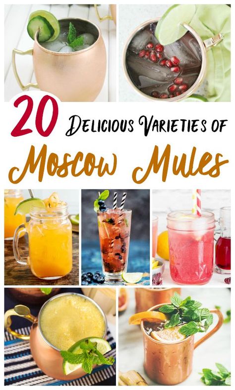 Boozy Christmas Drinks, Moscow Mule Variations, Moscow Mule Recipes, Moscow Mule Drink Recipes, Best Moscow Mule, Moscow Mule Drink, Mule Drink, Wine Cocktail Recipes, Moscow Mule Cocktail