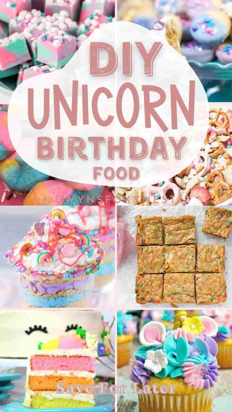 Impress your guests with delicious and enchanting unicorn birthday party food. Get inspired by these top yummy unicorn desserts ideas to create a magical and memorable party experience with delicious unicorn treats. Unicorn Theme Food Ideas, Unicorn Themed Birthday Party Food, Unicorn Birthday Party Food, Diy Unicorn Birthday Party, Birthday Party Food Ideas, Unicorn Party Food, Unicorn Food, Unicorn Treats, Unicorn Desserts