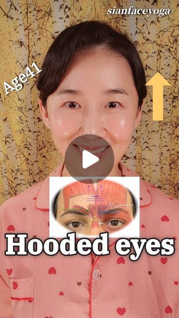 Face Yoga Facial Exercises, Facial Yoga, Face Exercises, Hooded Eye Makeup, Yoga Facial, Face Wrinkles, Facial Exercises, Face Yoga, Hooded Eyes