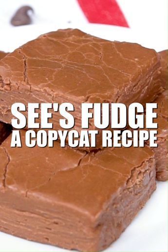 Jet Puffed Fantasy Fudge Recipe Original, See's Candy Copycat Recipes, Sees Candy Recipes Copycat, Millionaire Fudge Recipe, Original Fudge Recipe, Home Made Fudge, Copycat Dessert Recipes, Sees Fudge Recipe, Best Copycat Recipes