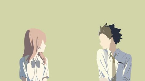 #Anime Koe No Katachi Shouko Nishimiya Shouya Ishida #1080P #wallpaper #hdwallpaper #desktop Anime Computer Wallpaper, Cute Laptop Wallpaper, Hd Anime Wallpapers, Desktop Wallpaper Art, Movie Posters Design, A Silent Voice, Character Wallpaper, Anime Wall Art, Minimalist Wallpaper