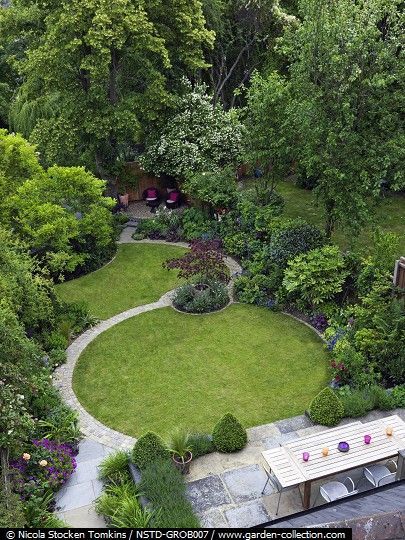 Circular Garden Design, Circular Lawn, Design Interior Modern, Small Yard Landscaping, Jardim Diy, Garden Design Layout, Flower Garden Design, Garden Design Plans, Have Inspiration