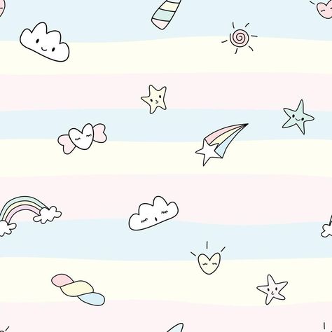 Unicorn Decal, Wallpaper Fabric, Bloxburg Decal Codes, Nursery Decals, Cute Character, Cloud Wallpaper, Rainbow Wallpaper, Postcard Printing, Paper Wallpaper