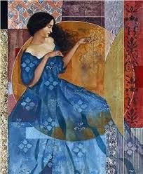 Francois Fressinier, Art Plastique, Figure Painting, Figurative Art, Portrait Art, Painting Inspiration, Portrait Painting, Blue Dress, Female Art