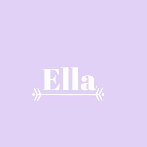 This pin is a wallpaper so you can change it to your iPad or iPhone 📱 Ella Name, Round Wallpaper, Dream Things, People Names, Name Wallpaper, Letter Design, 4th Grade, Lettering Design, All About Time