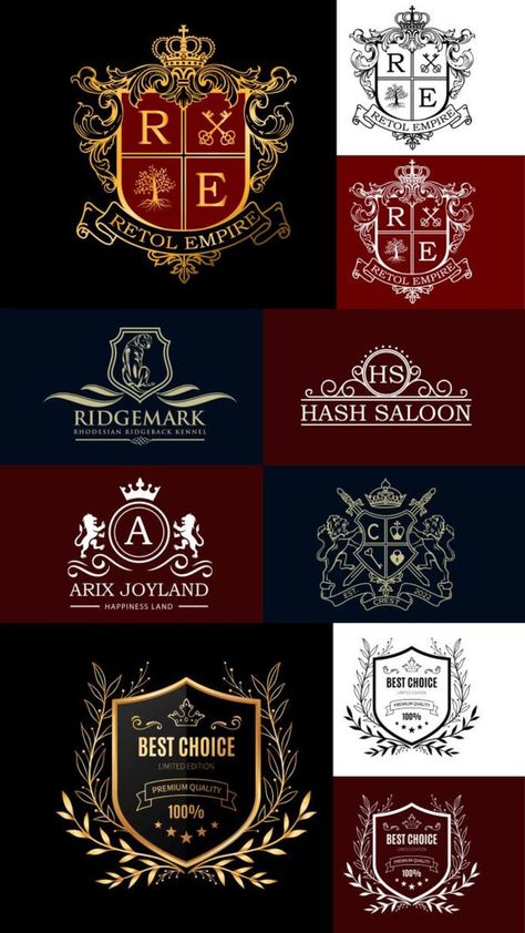 logo logos logodesign logomaker Crest Logo Design, Royal Emblem, Ruby Jubilee, Cricket Logo, Luxury Coat, Royal Logo, Family Shield, Family Logo, Jewelry Promotion