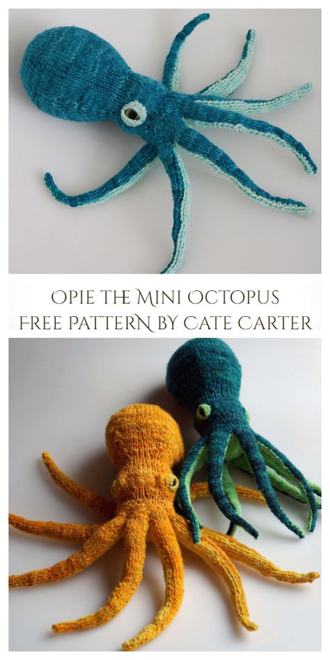 Knit Giant Octopus Toy Free Knitting Patterns Seal Knitting Pattern Free, Free Knitting Patterns Amigurumi, Knitted Sculpture Art, Knitting Pattern For Octopus, Octopus Toy Pattern, Weird Knitting Patterns, Free Knit Toy Patterns, Free Knitting Patterns Animals, Octopus Knitting Pattern Free