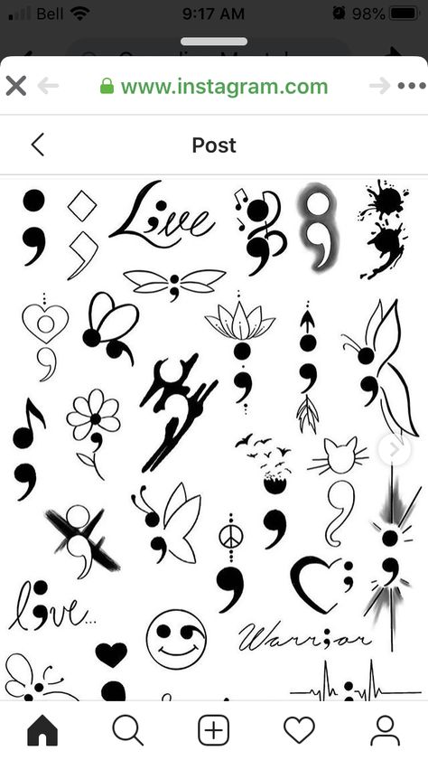 Semi-colon Tattoo Outline, Simple Tattoos Semi Colon, Semi-colon Tattoo Ideas Cute, Semi-colon Tattoo Cool, Bee Semi Colon Tattoos, Skull Semi-colon Tattoo, Tattoo Designs Semi Colon, Small Easy Tattoo Ideas With Meaning, Smicolen Tattoo