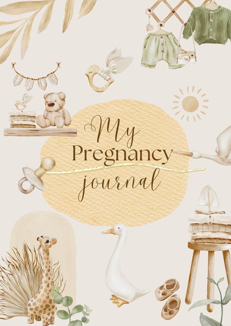 Digital pregnancy journal, mom to be journal Pregnancy Milestones, Pregnancy Planner, Week Planner, Pregnancy Journal, Journal Digital, Mom To Be, Jan 17, Journal Covers, Ultrasound