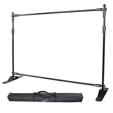 Yescom 8ft Portable Exhibition Jumbo Banner Backdrop Stand – yescomusa Metal Net, Photo Booth Background, Banner Stand, Brochure Holders, Telescopic Pole, Sales People, Banner Stands, Trade Show Display, Gifts For Photographers