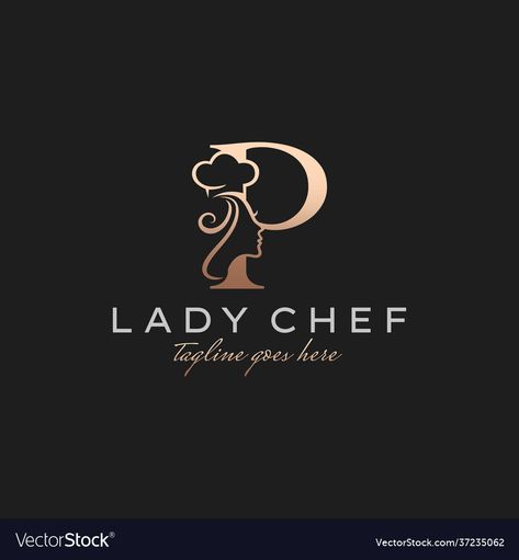 Lady Chef Logo, Cook Logo Design, Cook Logo, Cooking Logo, Chef Logo, Baking Logo, Kitchen Logo, S Alphabet, Cake Logo