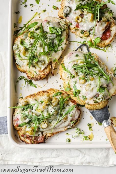 Italian Melt Roasted Cauliflower Steaks Cauliflower Ricotta Recipes, Delish Vegetables, Fasting Meal Plan, Radish Chips, Keto Fasting, Roasted Cauliflower Steaks, Roasted Radishes, Cauliflower Steaks, Low Carb Meal Plan